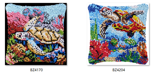 Printed Embroidery Kit - latch hook kit rug canvas printing