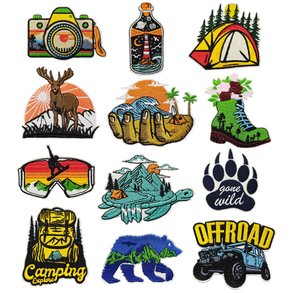 Embroidery Viewer - Outdoor Camping Cloth Sticker Landscape Glasses