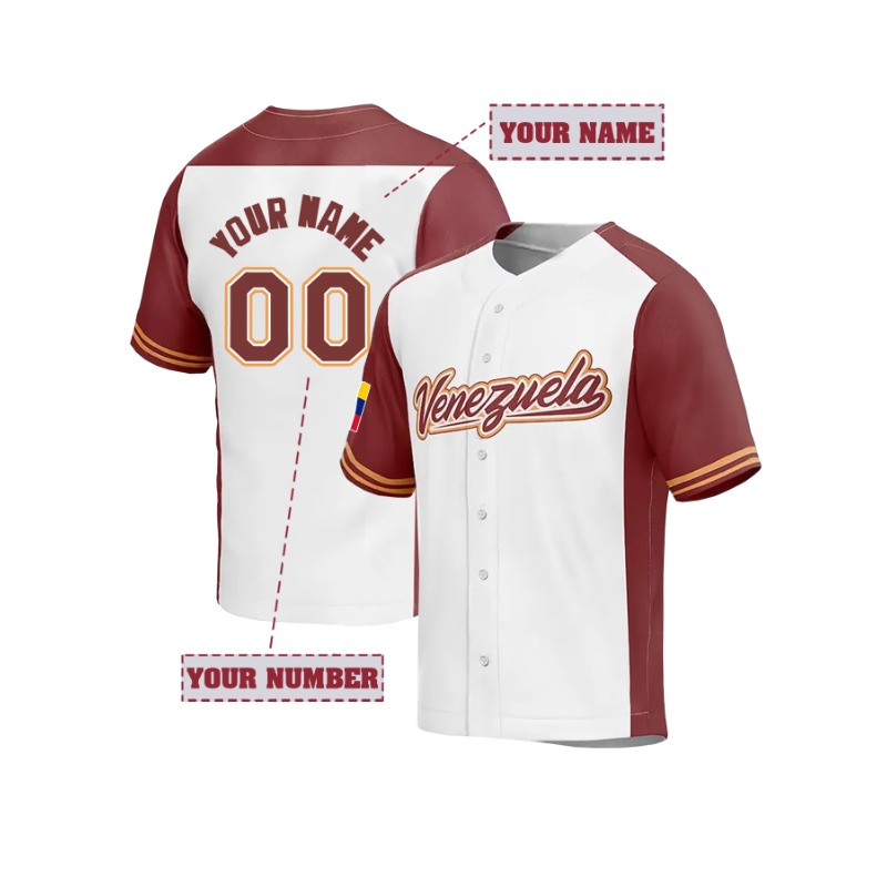 Custom Venezuela Baseball T-Sh - Embroidery On Shirt 评论和价格