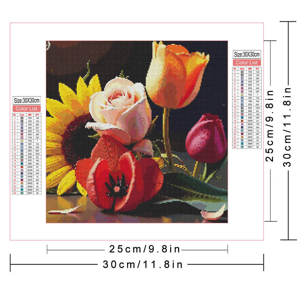 HUACAN Diamond Painting 5d Sun - Embroidery Rose Stitch 评论和价格
