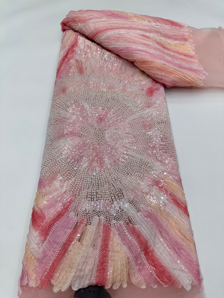 5 Yards Beads Embroidery Net L - Embroidery Net Dress 评论和价格