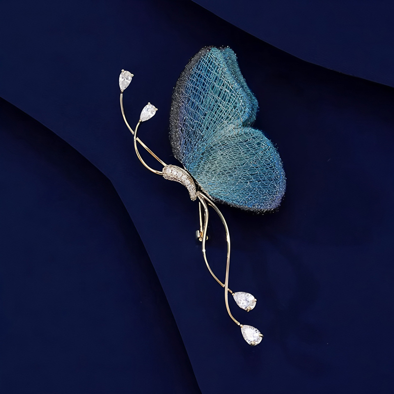 High-End Blue Initial Butterfl - Embroidery Initials Designs 评论和价格
