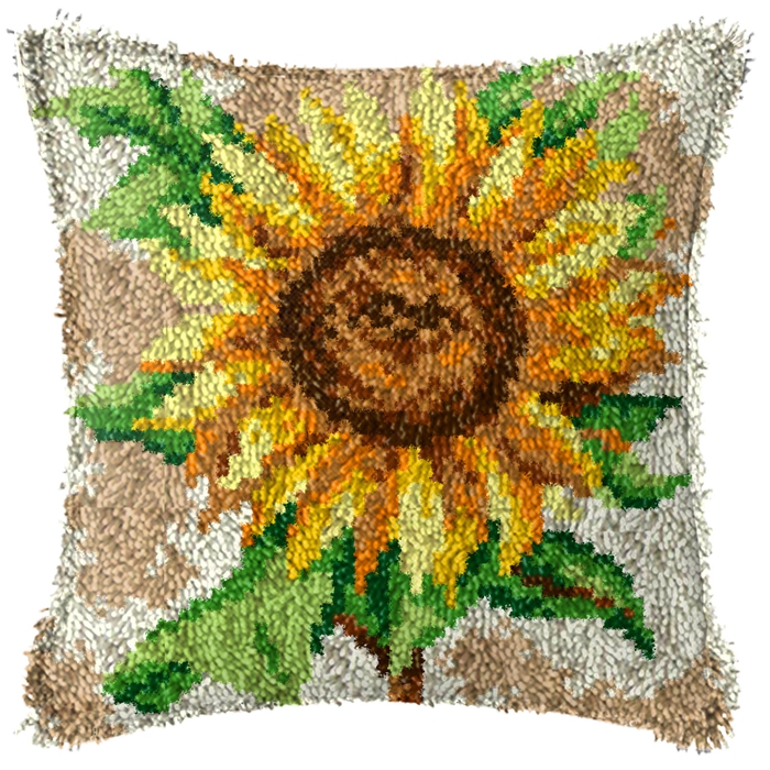Sunflower Series Latch Hook Ru - Printed Embroidery Kit 评论和价格