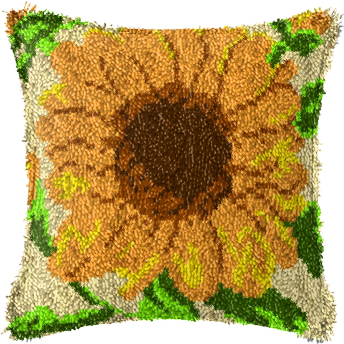 Sunflower Series Latch Hook Ru - Printed Embroidery Kit 评论和价格