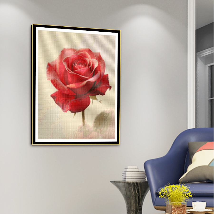 A cross-stitch embroidery with - Embroidery Rose Stitch 评论和价格