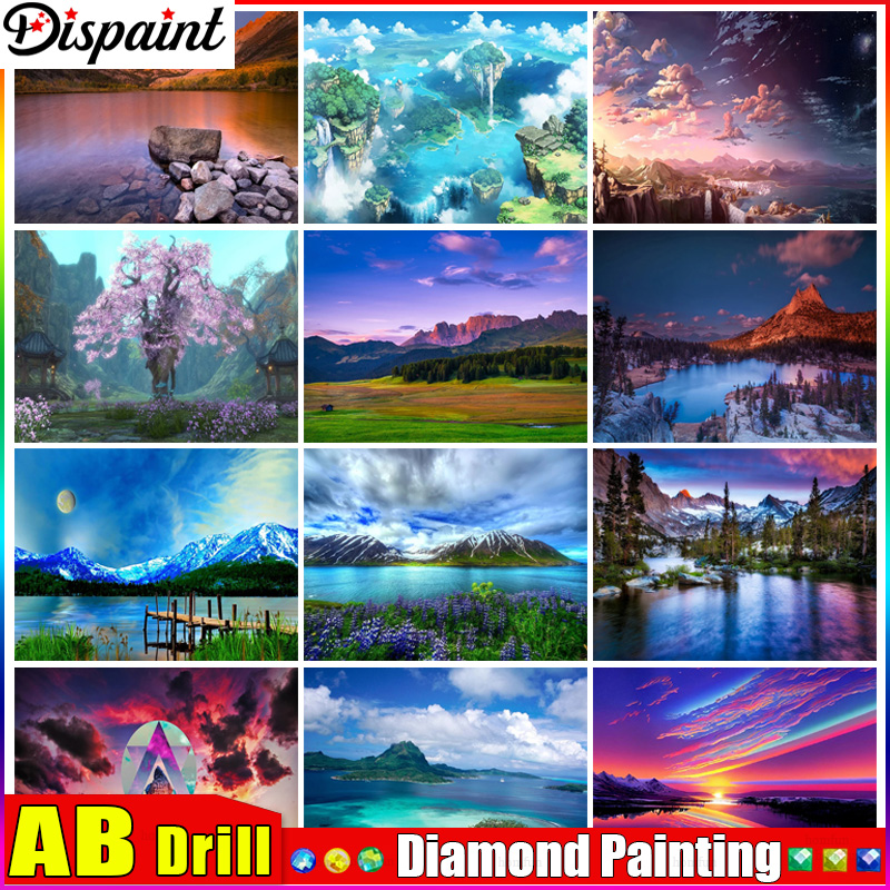 Dispaint AB Diamond Painting F - Embroidery Roll Pattern 评论和价格