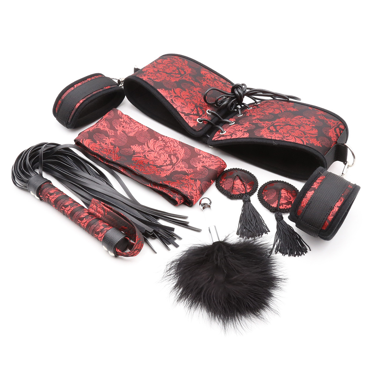 BDSM Woman Harness Nipple Cove - Embroidery Kit Set 评论和价格