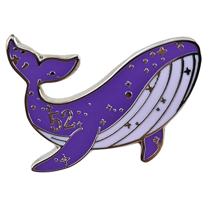 Kpop ARMY 52 Hertz Lonely Whal - Embroidery Whale 评论和价格