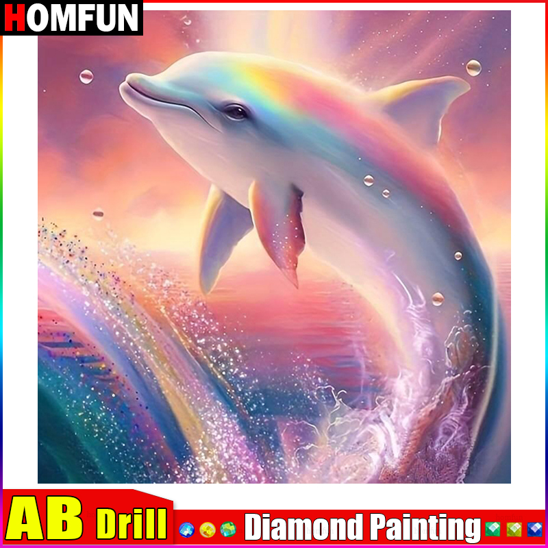HOMFUN AB Full Diamond Embroid - Embroidery Roll Pattern 评论和价格