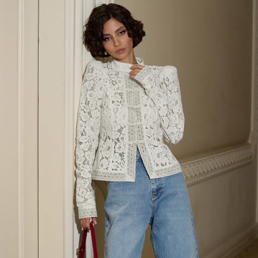 Linad Elegant Embroidery Puff  - Embroidery On Shirt 评论和价格
