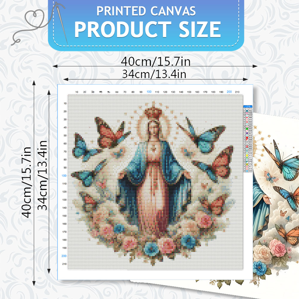 HUACAN Embroidery Kits Virgin  - Embroidery Rose Stitch 评论和价格