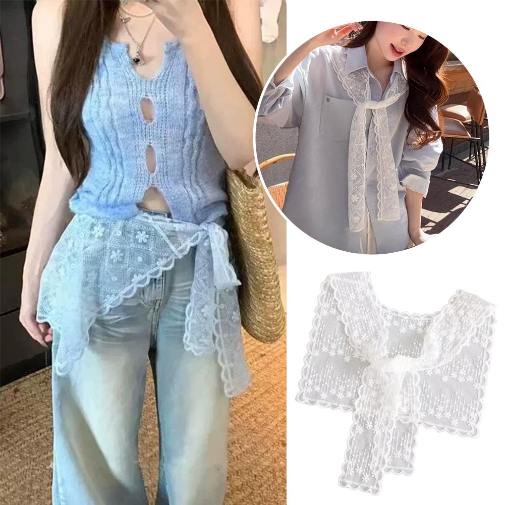 French Lace Shawl Scarf for Wo - Embroidery On Shirt 评论和价格