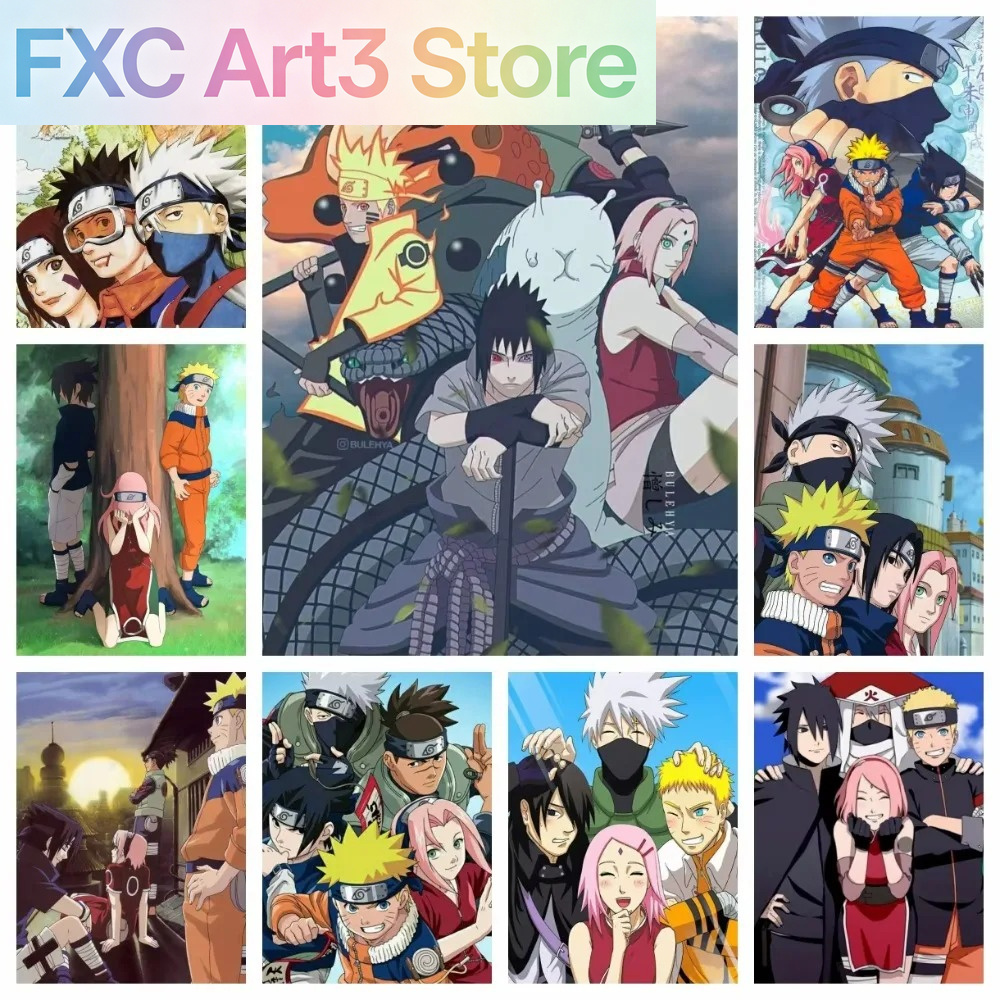 Frameless 1pc Naruto Class Sev - Embroidery Pattern 评论和价格
