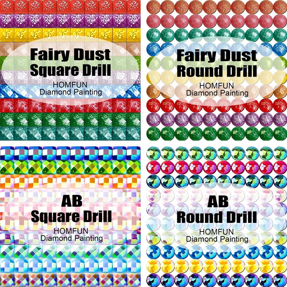 HOMFUN Fairy Dust AB Full Diam - Embroidery Roll Pattern 评论和价格