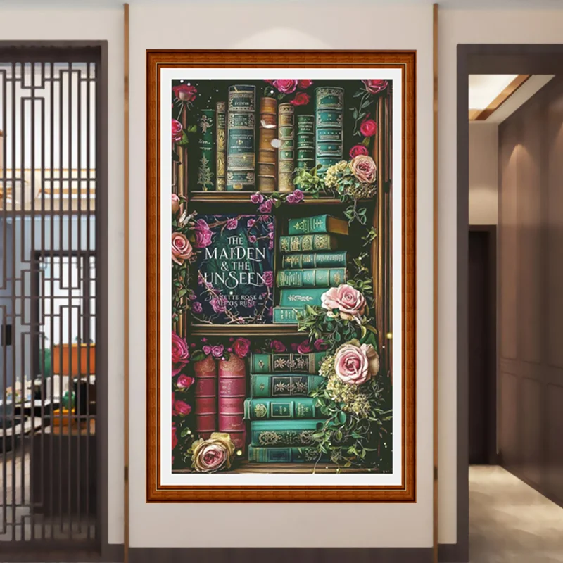 [ZZ7151-Rose Bookish Fragrance - Embroidery Rose Stitch 评论和价格