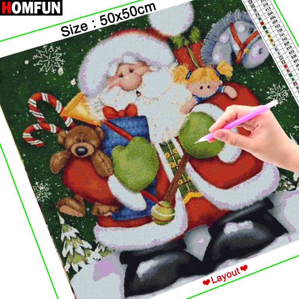 HOMFUN Diamond Painting Full S - Embroidery Roll Pattern 评论和价格