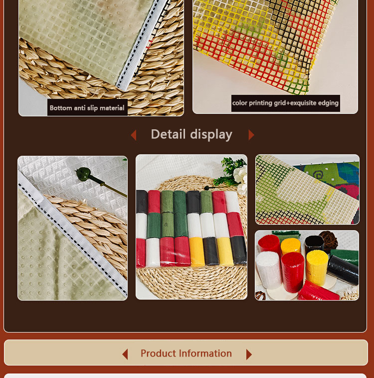 Bee latch hook kit rug canvas  - Printed Embroidery Kit 评论和价格