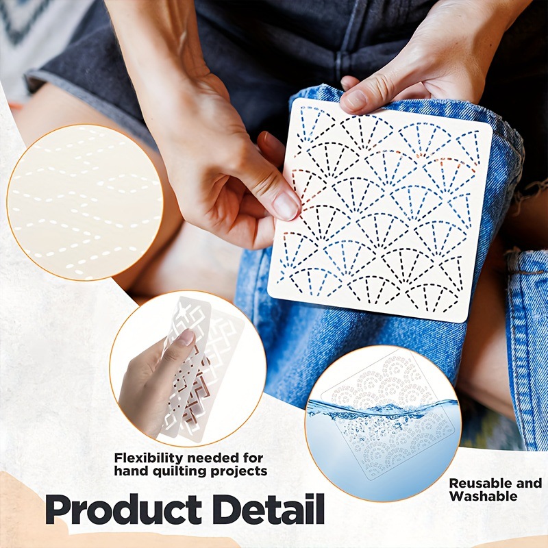 30Pcs Embroidery Templates DIY - Embroidery Pattern 评论和价格