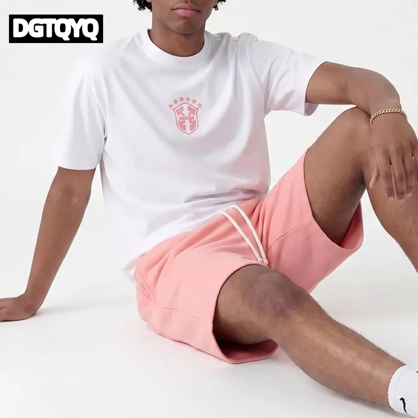 Man's Summer New Pink Embroide - Embroidery On Shirt 评论和价格