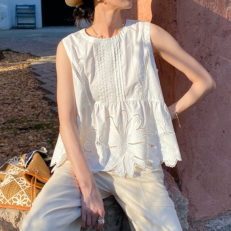 French Style Summer Boho Blous - Embroidery On Shirt 评论和价格