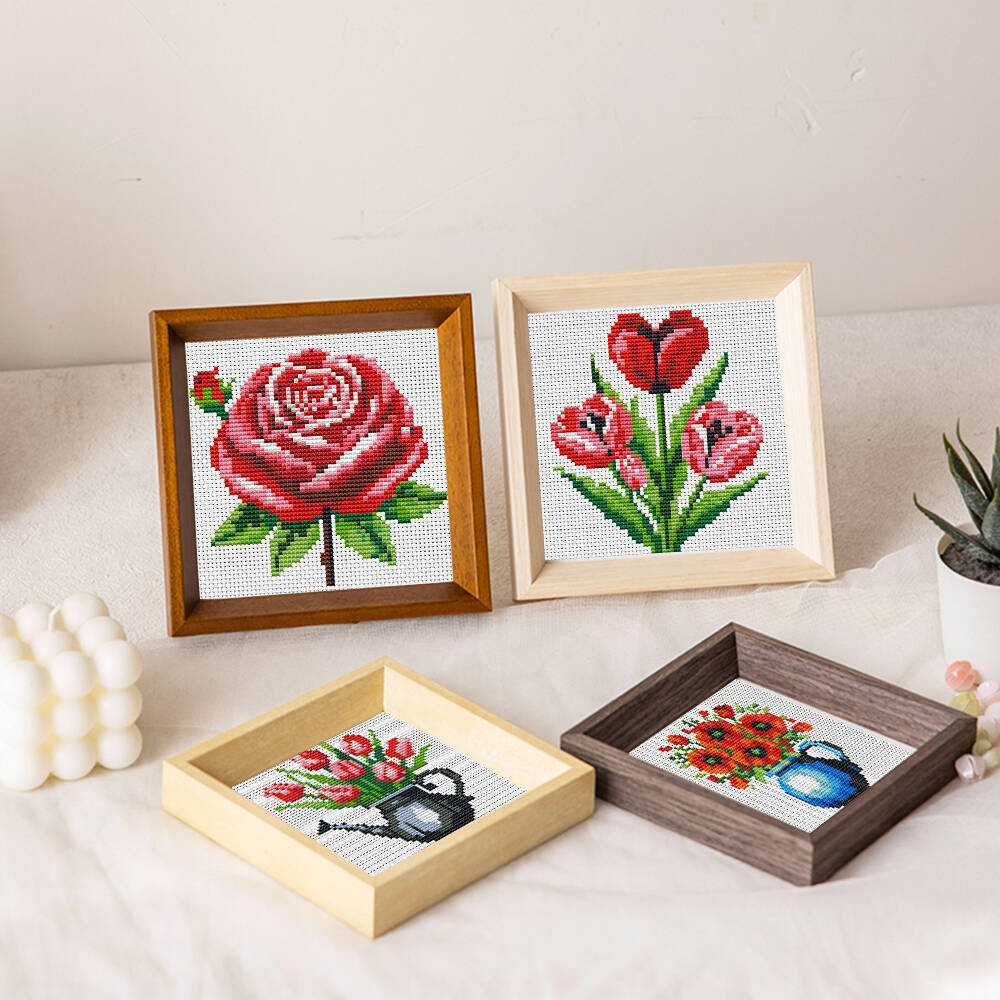 Evershine 8pcs Mini Flower Cro - Embroidery Rose Stitch 评论和价格