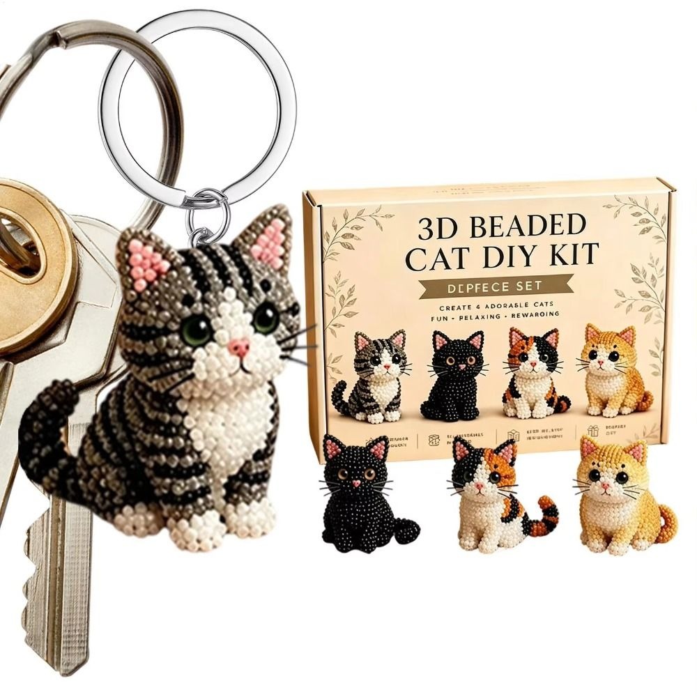 Handmade DIY Animal Bead Embro - Embroidery Kit Set 评论和价格