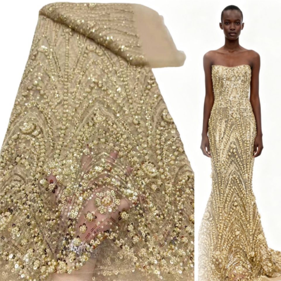 2026 African Nigerian High-Qua - Embroidery Net Dress 评论和价格