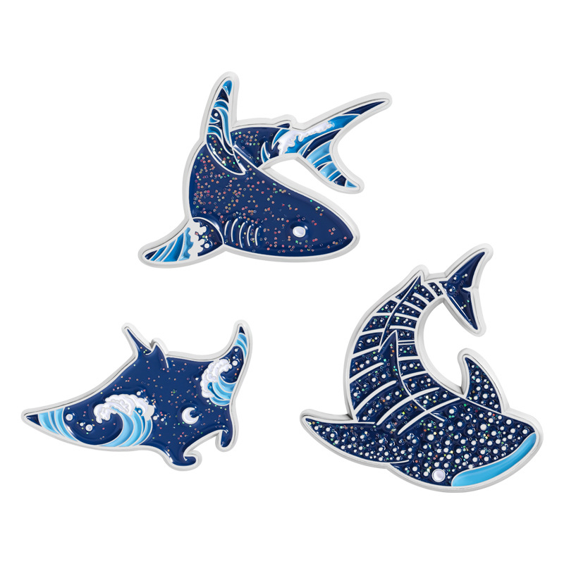 Cartoon marine creatures Ename - Embroidery Whale 评论和价格