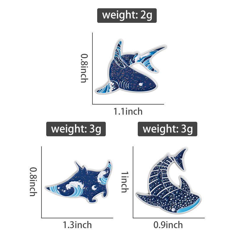 Cartoon marine creatures Ename - Embroidery Whale 评论和价格