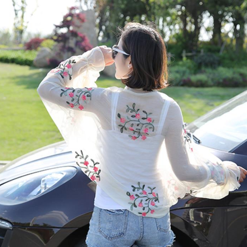 2025 Summer New Women Long Cas - Embroidery On Shirt 评论和价格