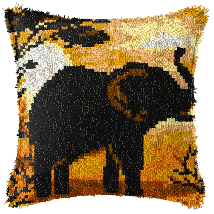 Elephant Horse Animal Latch Ho - Printed Embroidery Kit 评论和价格