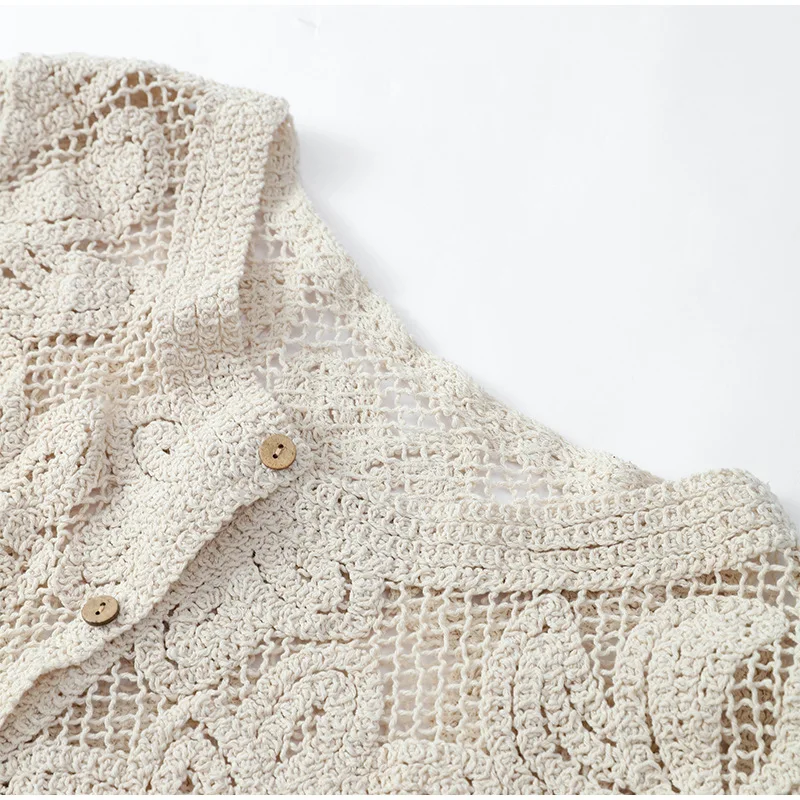 Women's Crochet Knit Shirts Bu - Embroidery On Shirt 评论和价格