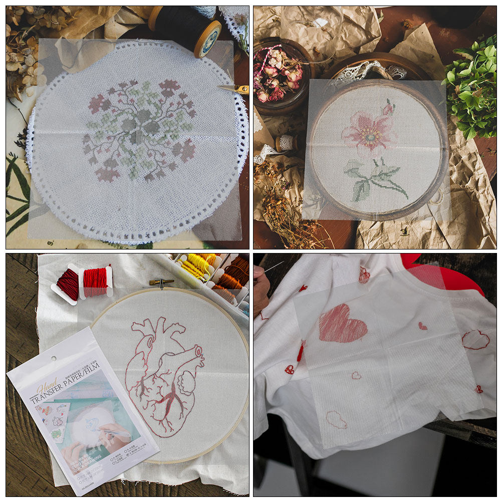 8Pcs Water Soluble Embroidery  - Embroidery Kit Set 评论和价格