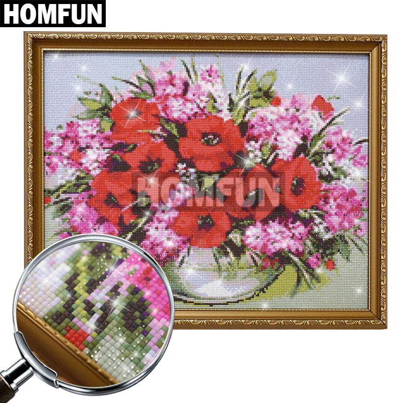 HOMFUN 5D Diamond Pattern Rhin - Embroidery Roll Pattern 评论和价格