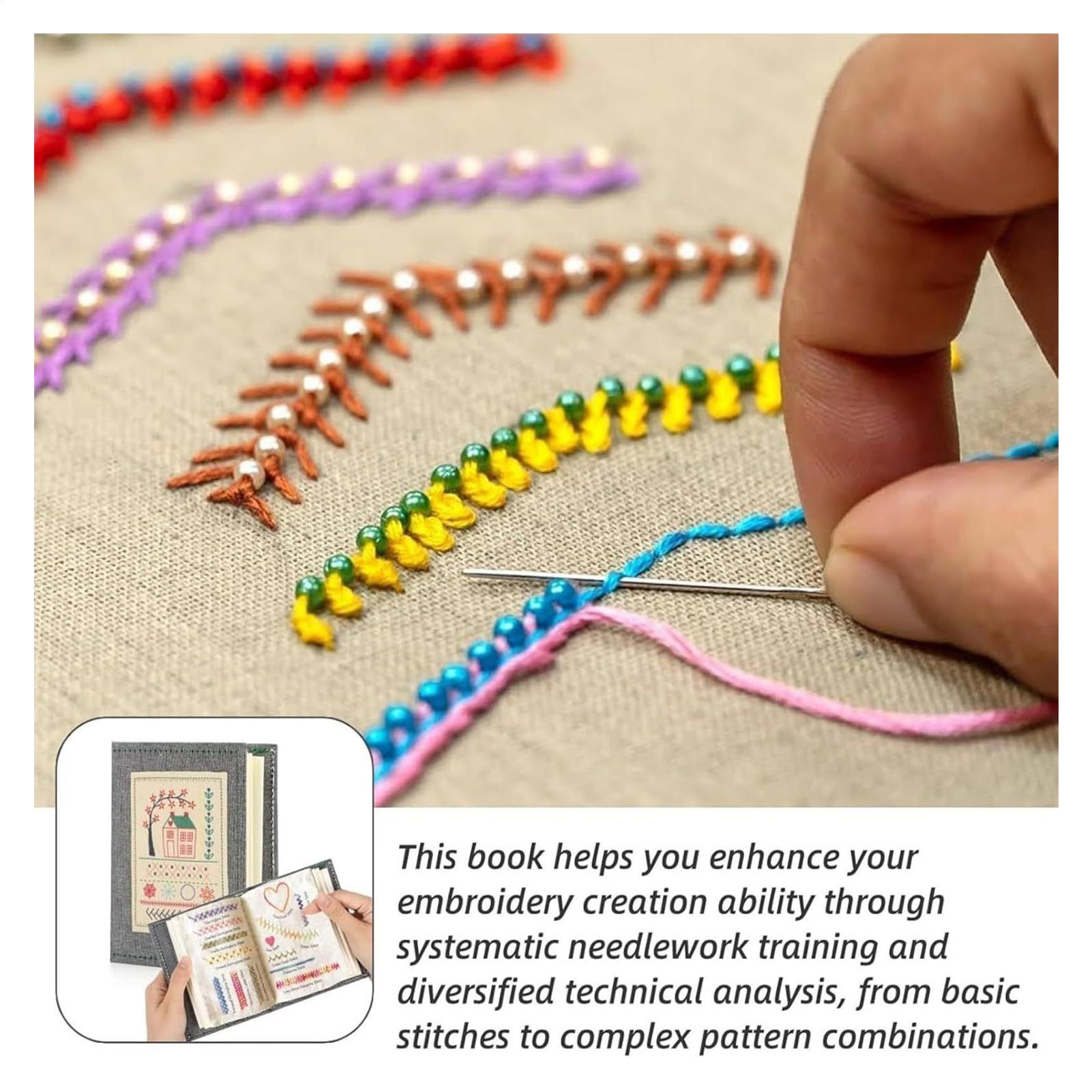 DIY Embroidery Stitches Book H - Embroidery Guide Book 评论和价格