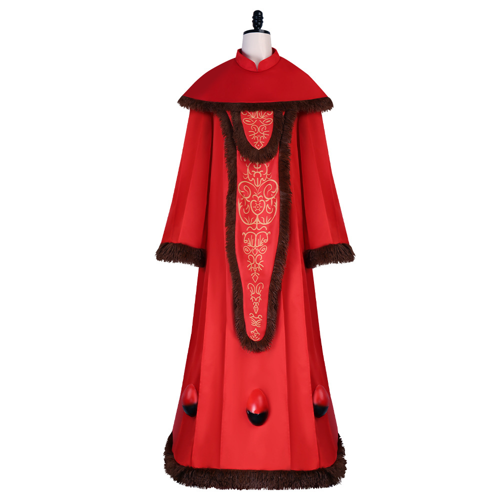 Women Retro Red Embroidery Rob - Embroidery Red 评论和价格