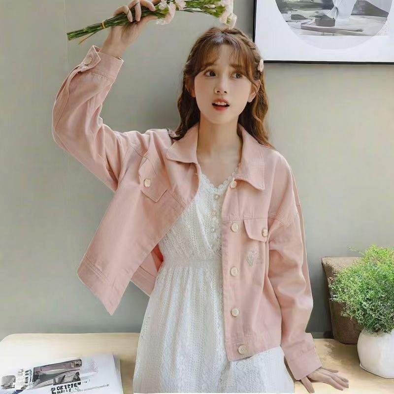 2026 New Female Student Shorts - Embroidery Jacket Jeans 评论和价格