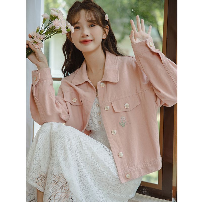 2026 New Female Student Shorts - Embroidery Jacket Jeans 评论和价格